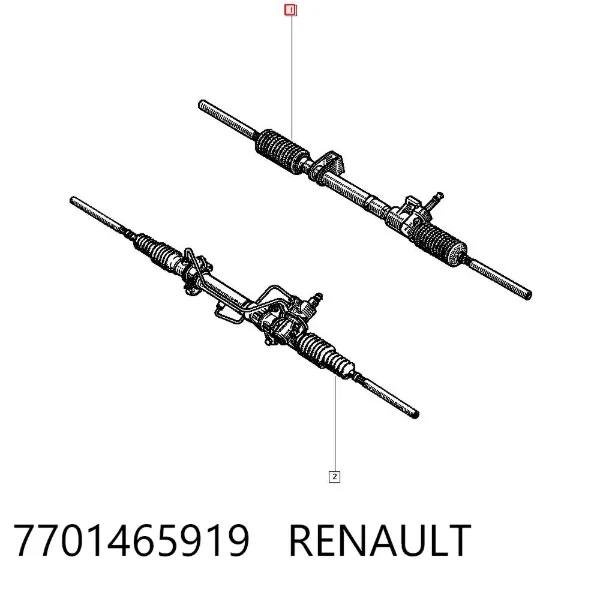 Cremallera de dirección 7701465919 Renault (RVI)