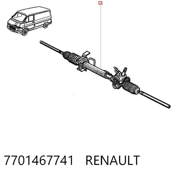 Cremallera de dirección 7701467741 Renault (RVI)