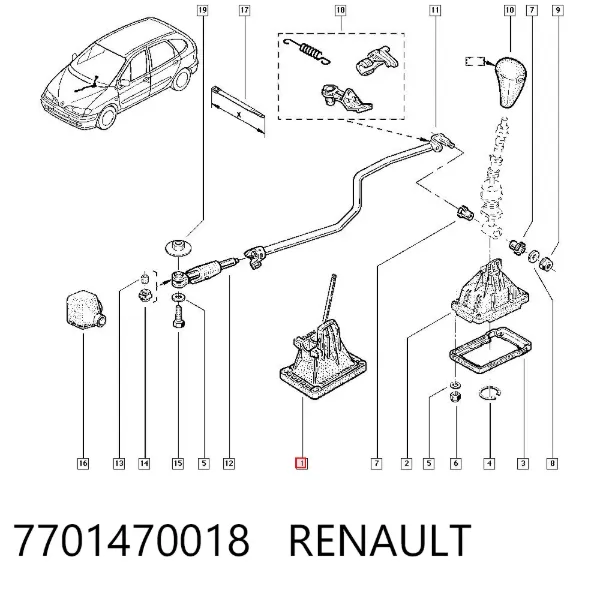 Palanca de cambios Renault Scenic I