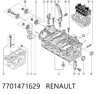 Retén del árbol de levas RENAULT 7701471629