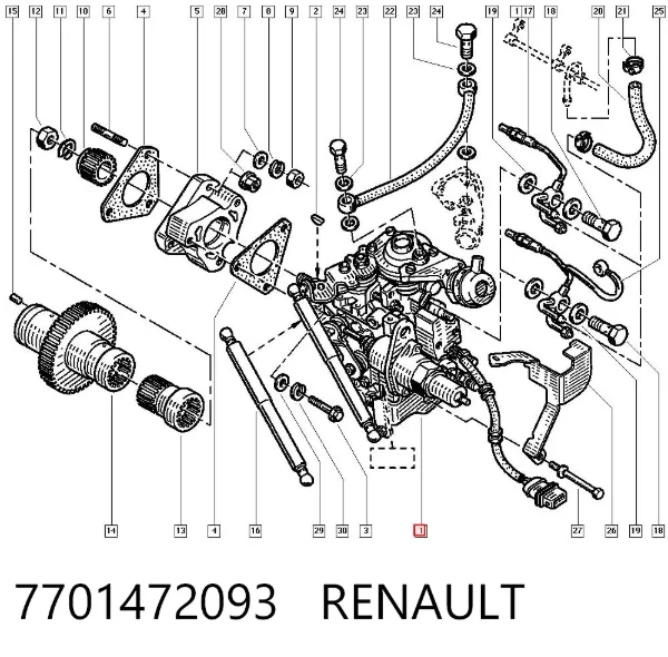 Bomba inyectora 7701472093 Renault (RVI)