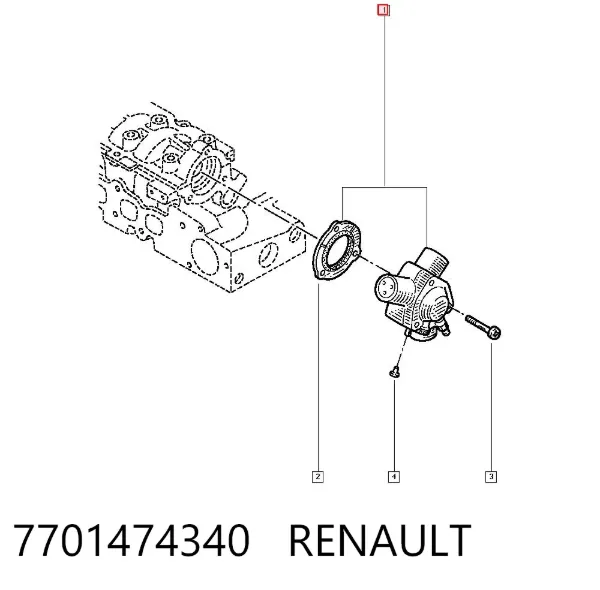 Bomba inyectora 7701474340 Renault (RVI)