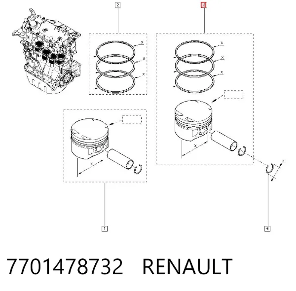  7701478732 Renault (RVI)