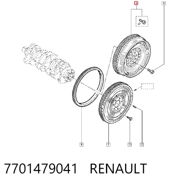 Volante motor 7701479041 Renault (RVI)