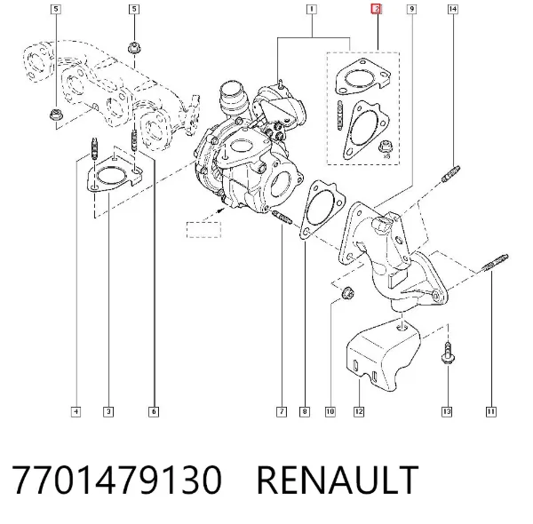 Junta De Turbina 7701479130 Renault (RVI)