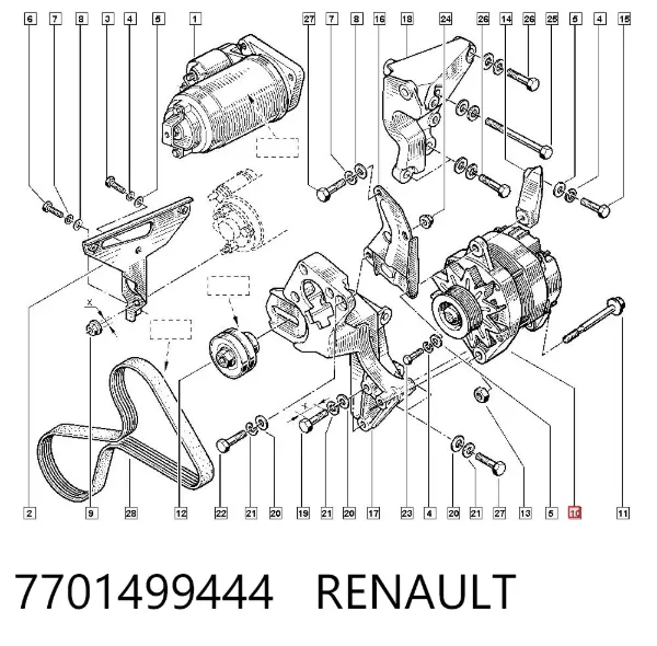 Alternador 7701499444 Renault (RVI)