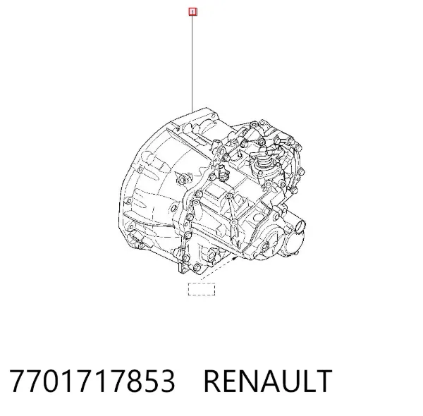 Caja de cambios 7701717853 Renault (RVI)