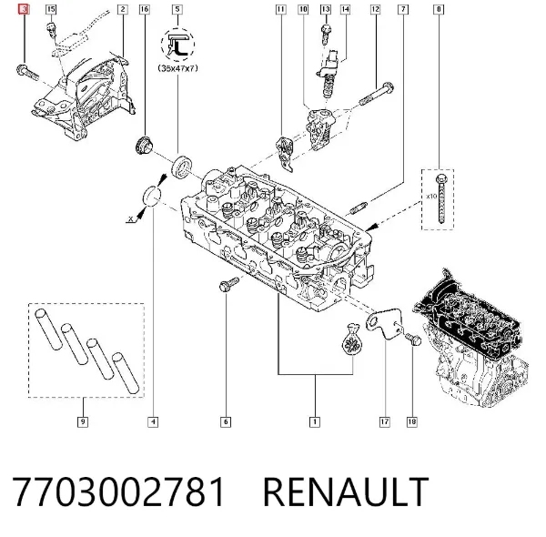  7703002781 Renault (RVI)