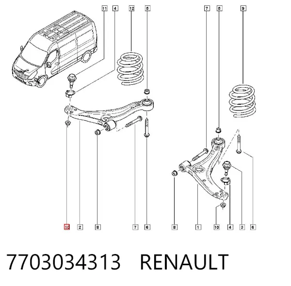  7703034313 Renault (RVI)