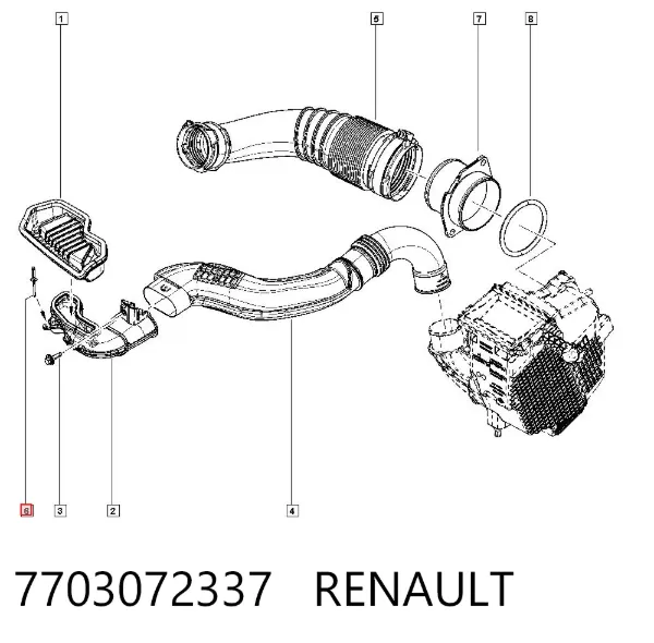 Clip de protección del bajo 7703072337 Renault (RVI)