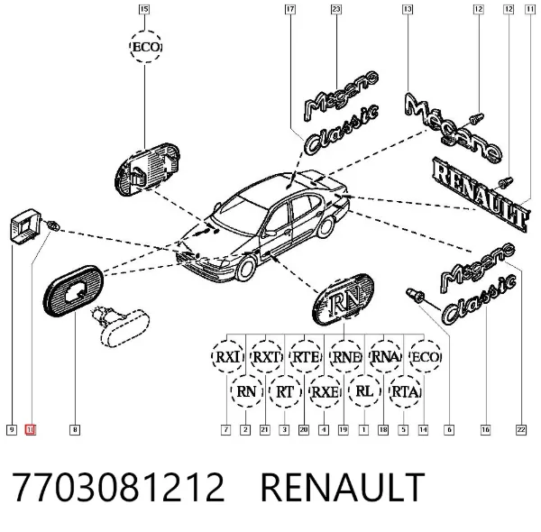  7703081212 Renault (RVI)