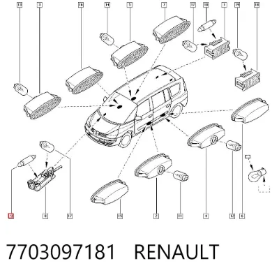 Bombilla RENAULT 7703097181