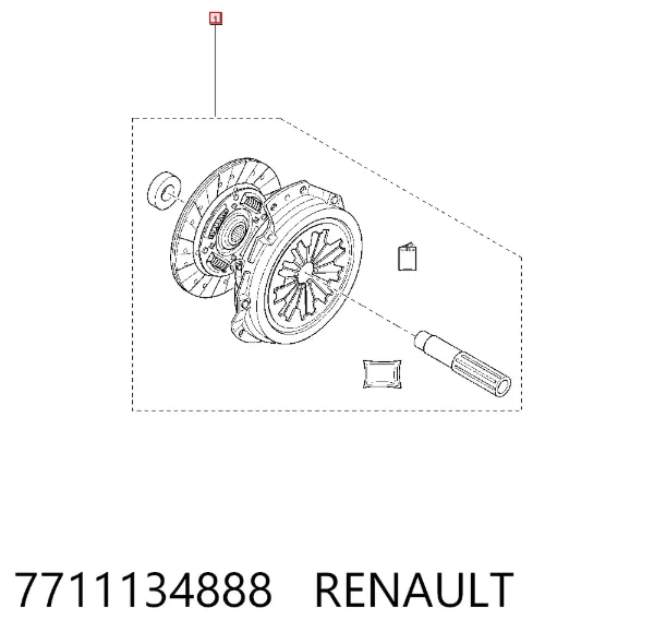 Embrague 7711134888 Renault (RVI)