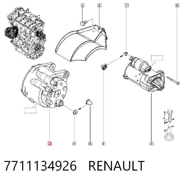 Alternador 7711134926 Renault (RVI)