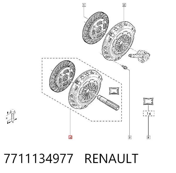 Embrague 7711134977 Renault (RVI)
