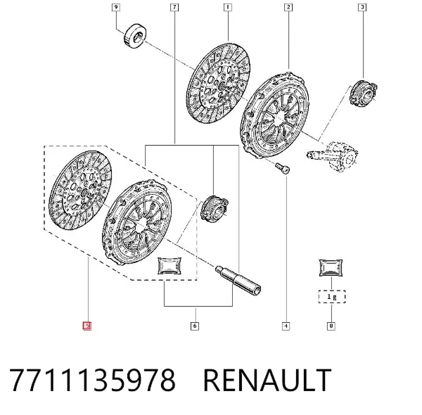 Embrague 7711135978 Renault (RVI)