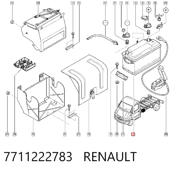Batería 7711222783 Renault (RVI)