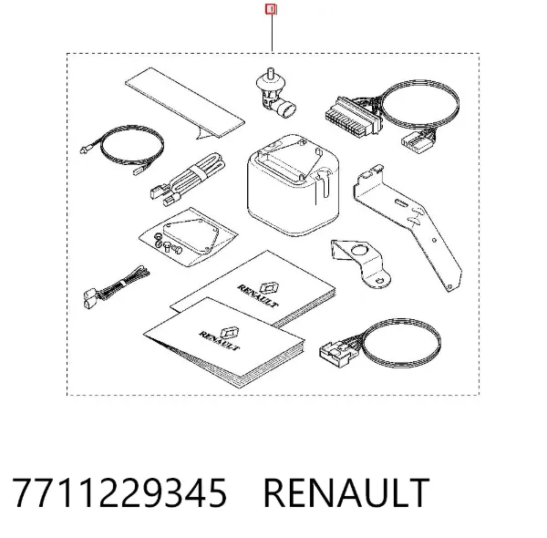 Kit de alarma original 7711229345 Renault (RVI)