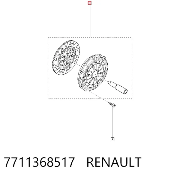Embrague 7711368517 Renault (RVI)