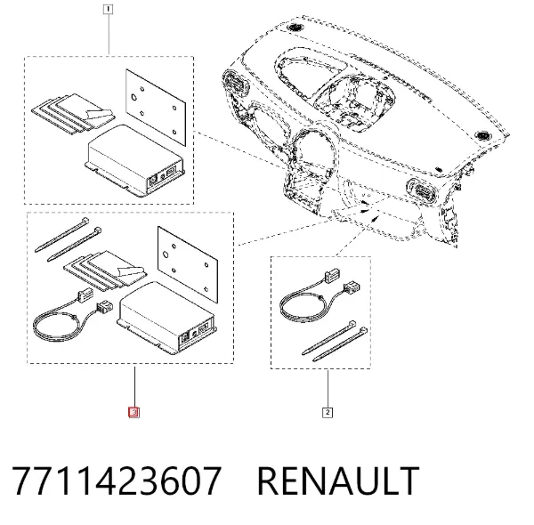 Concentrador USB 7711423607 Renault (RVI)
