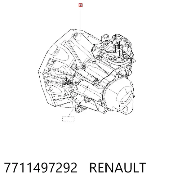 Caja de cambios 7711497292 Renault (RVI)