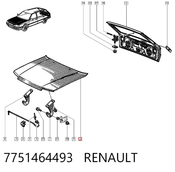 Capó 7751464493 Renault (RVI)