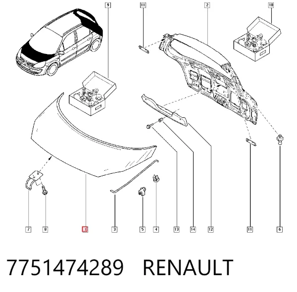 Capó 7751474289 Renault (RVI)