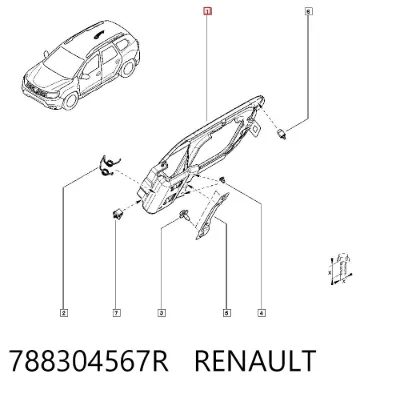 Tapa del depósito de combustible RENAULT 788304567R
