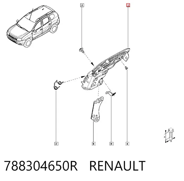 Tapa de la gasolina 788304650R Renault (RVI)