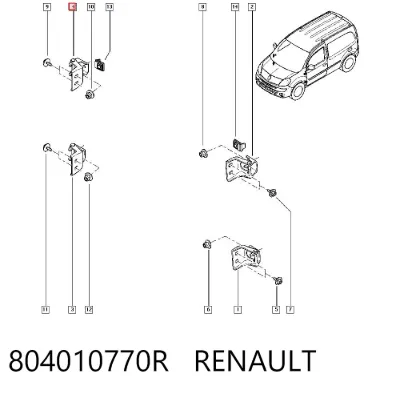 Bisagra de puerta delantera RENAULT 804010770R