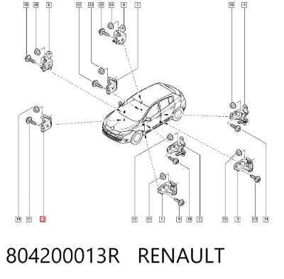 Bisagra de puerta delantera RENAULT 804200013R