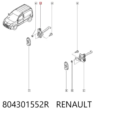 Limitador de apertura de puerta delantera RENAULT 804301552R