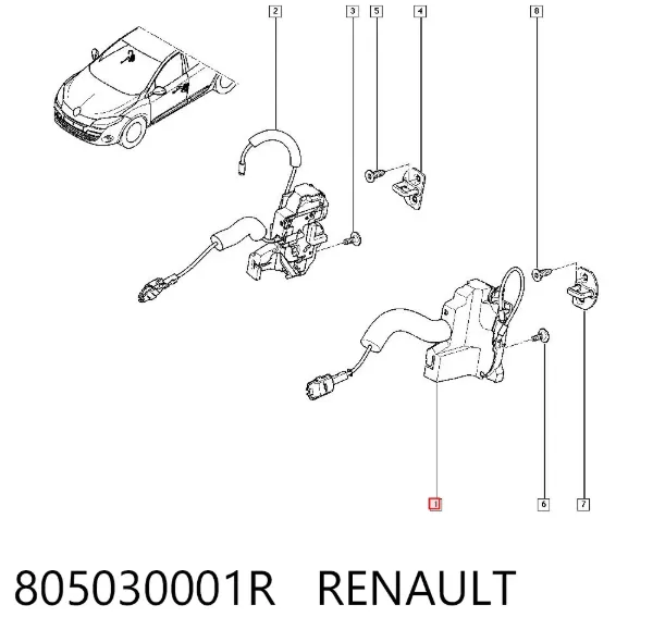 Cerradura Renault Megane III
