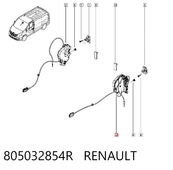 Cerradura 805032854R Renault (RVI)