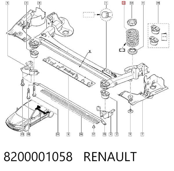 Muelle 8200001058 Renault (RVI)