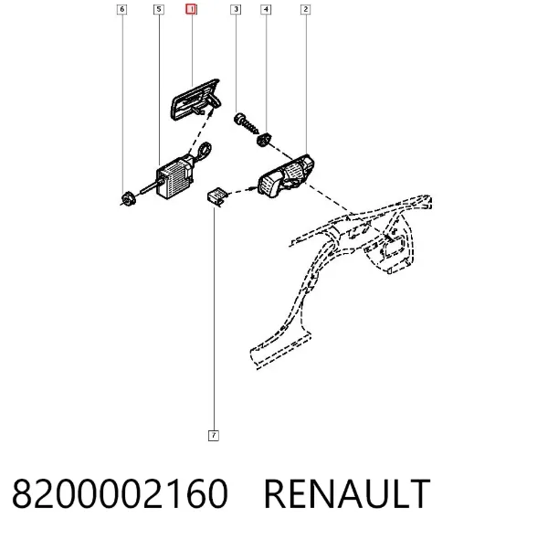 Tapa de la gasolina 8200002160 Renault (RVI)