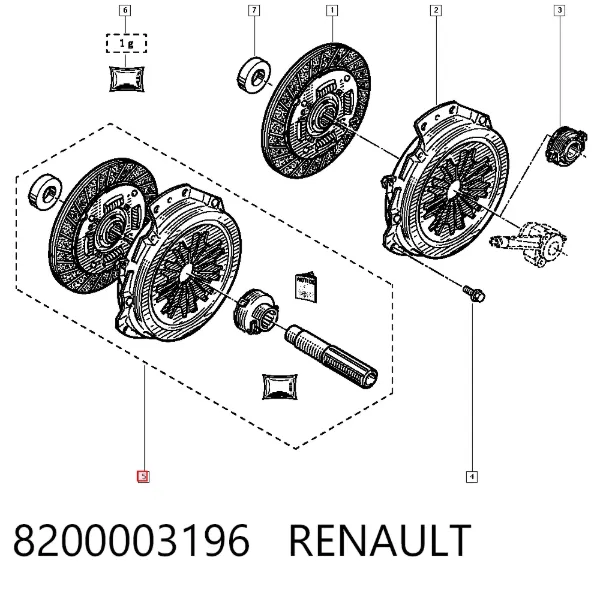 Embrague 8200003196 Renault (RVI)