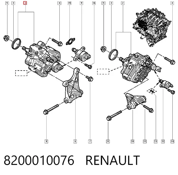 Bomba inyectora Renault Espace III