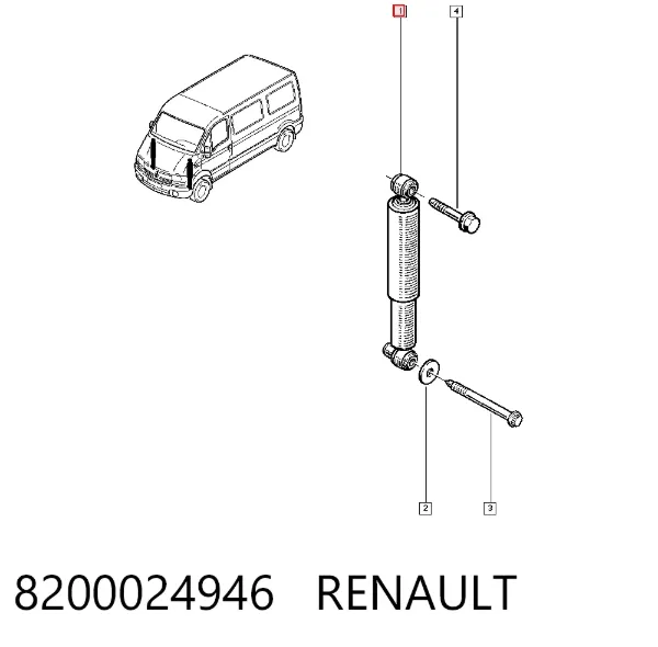Amortiguador 8200024946 Renault (RVI)