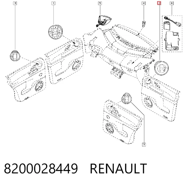Unidad de control aire acondicionado Renault Espace IV