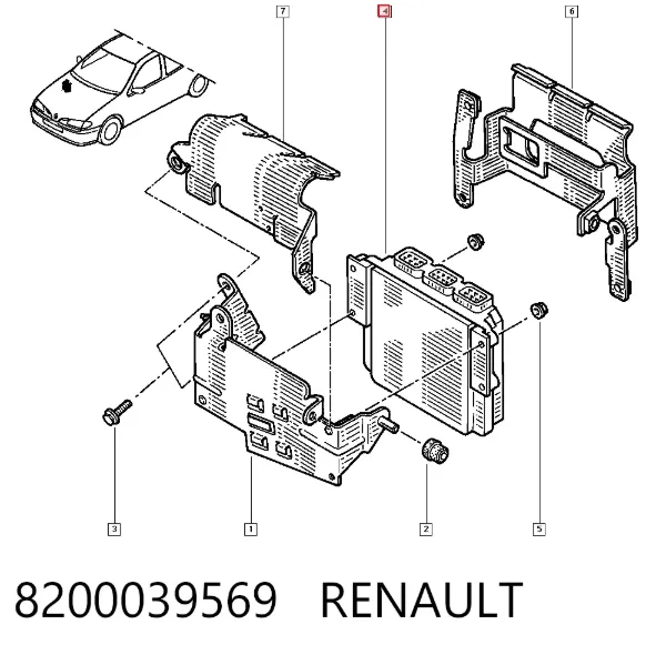 ECU 8200039569 Renault (RVI)