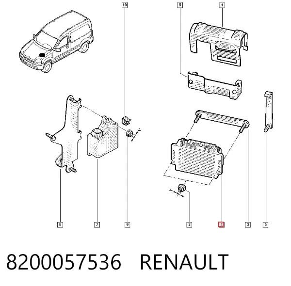 ECU 8200057536 Renault (RVI)