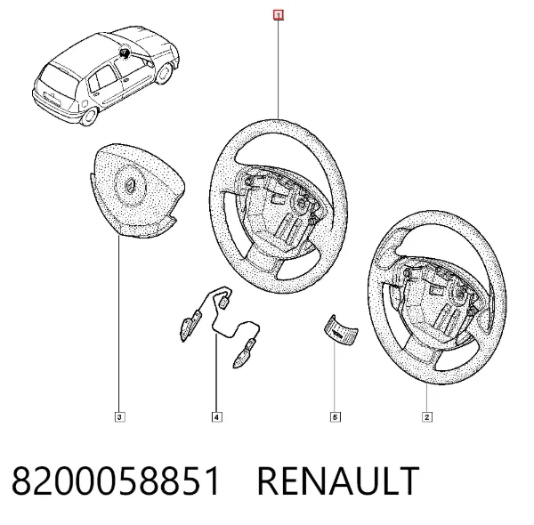 Volante Renault Clio II