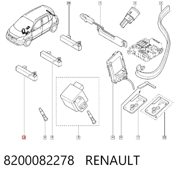 Antena Kessy 8200082278 Renault (RVI)