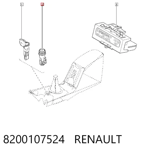 Mechero de coche 8200107524 Renault (RVI)