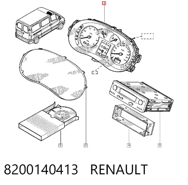 Cuadro instrumentos 8200140413 Renault (RVI)