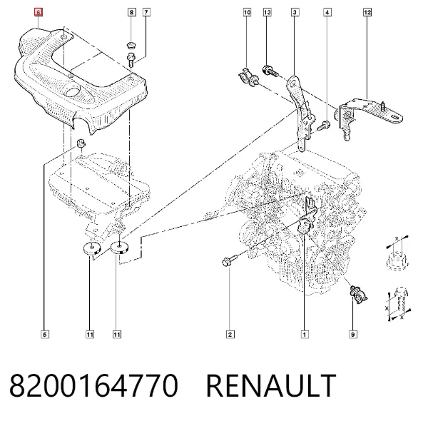 Tapa motor Nissan Primastar X83