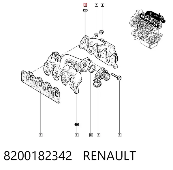 Colector de escape Renault Scenic GRAND II