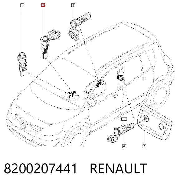 Toma de encendedor de cigarrillos 8200207441 Renault (RVI)
