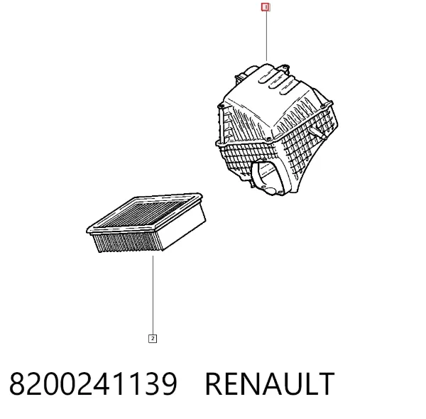 Caja del filtro de aire Renault Espace IV